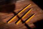 Slim Candlesticks - Pure Beeswax Candles