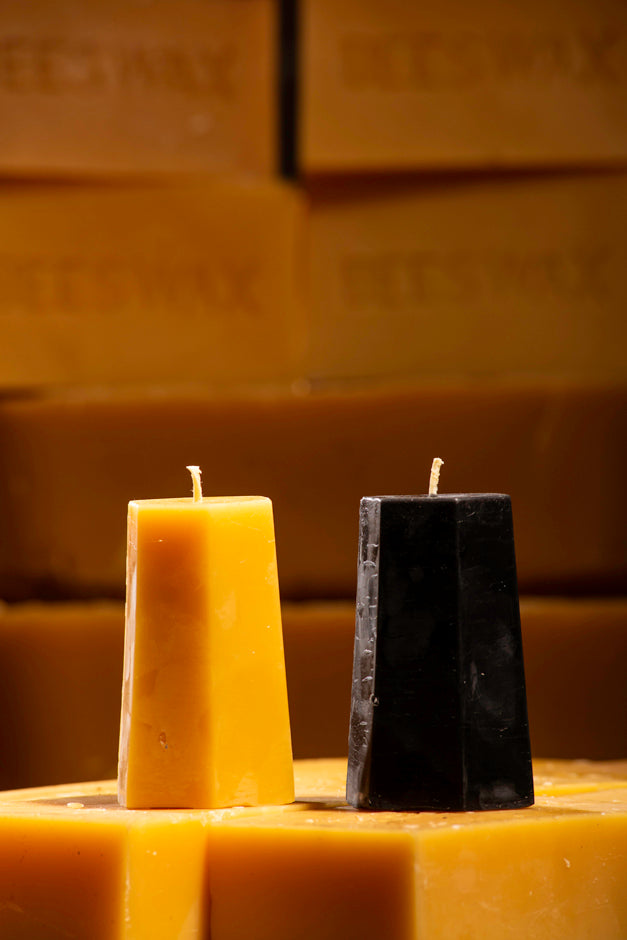 Hexagon Pillar - Pure Beeswax Candle