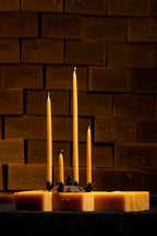 Slim Candlesticks - Pure Beeswax Candles