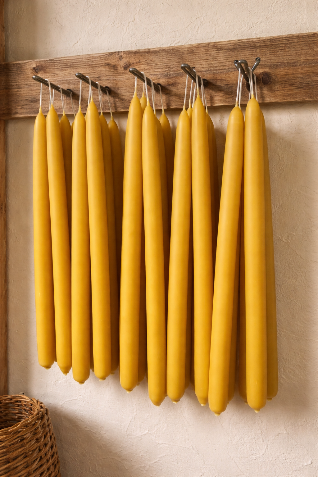 Classic Candlesticks - Pure Beeswax Candles