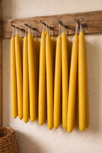 Classic Candlesticks - Pure Beeswax Candles