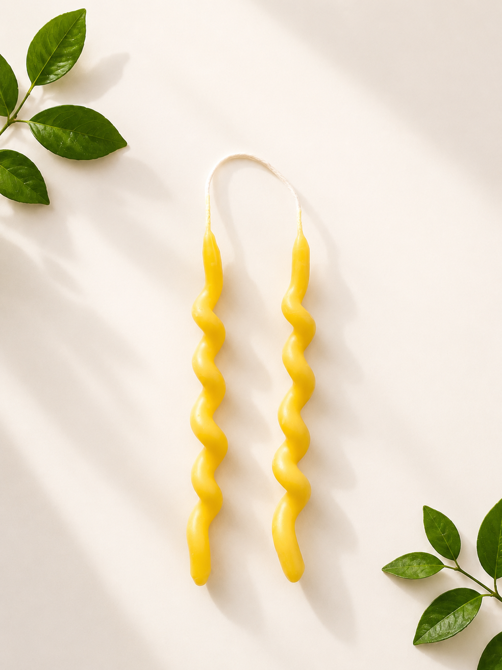 Twirled Wish & Wonder Candlesticks | Hand-dipped & Hand-formed | Beeswax Birthday Candles