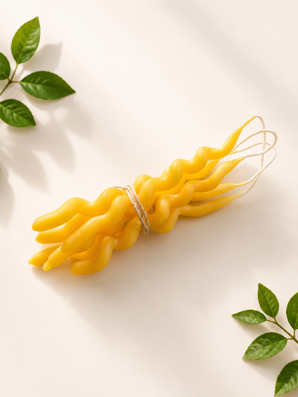 Twirled Wish & Wonder Candlesticks | Hand-dipped & Hand-formed | Beeswax Birthday Candles