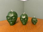 Alien Head - Pure Beeswax Candle