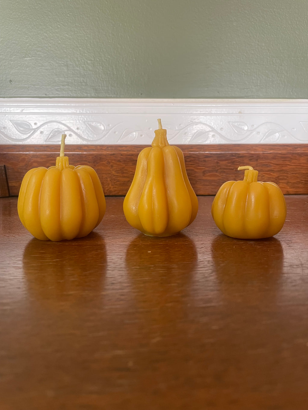 Beeswax Pumpkin Candles