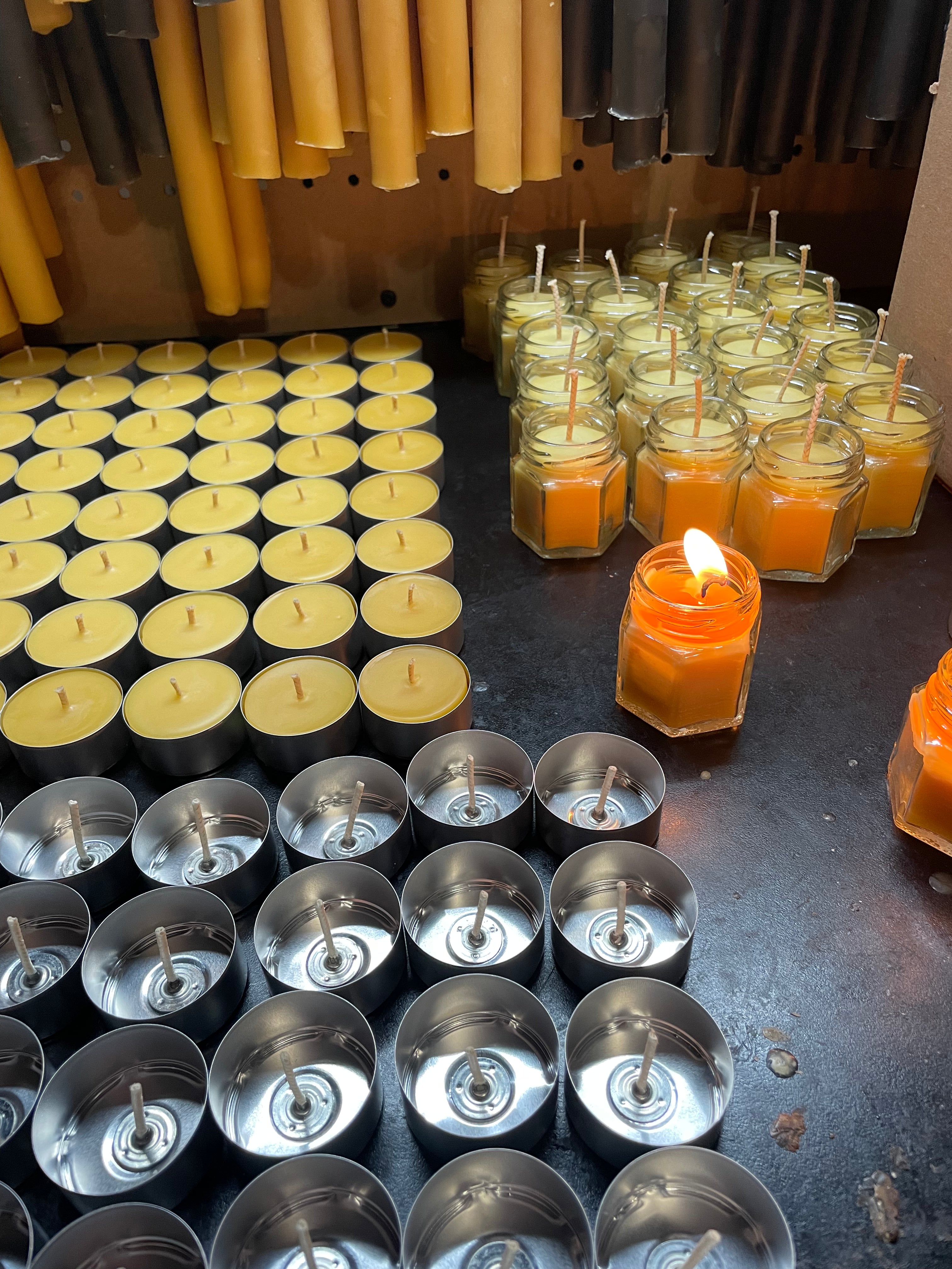 Beeswax Tealight Candles - Buy in bulk