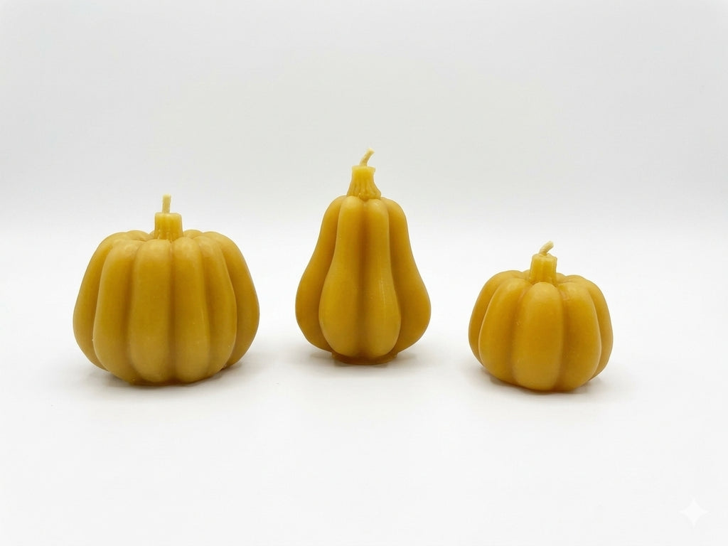Beeswax Pumpkin Candles