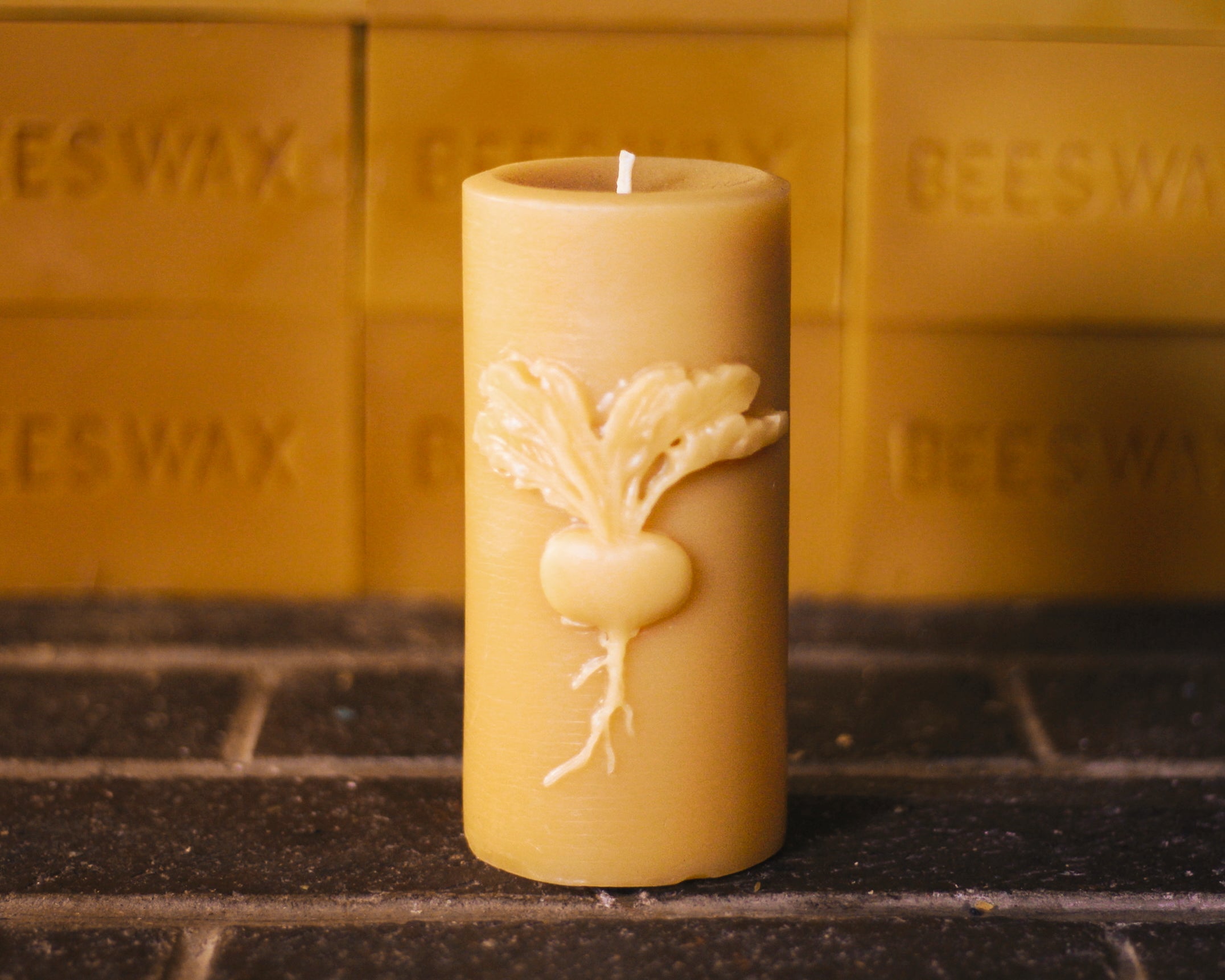 Beeswax Veggie Candles