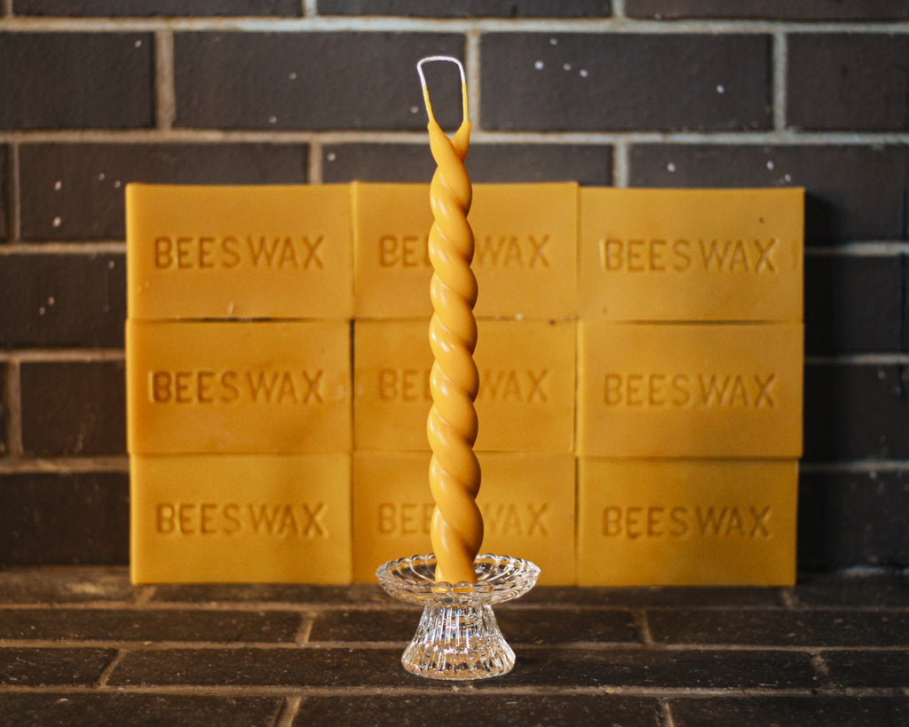 Twin Flame | Twisted Slim Candlestick | Hand-dipped & Hand-formed