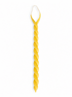 Twin Flame | Twisted Birthday Candlestick | Hand-dipped & Hand-formed