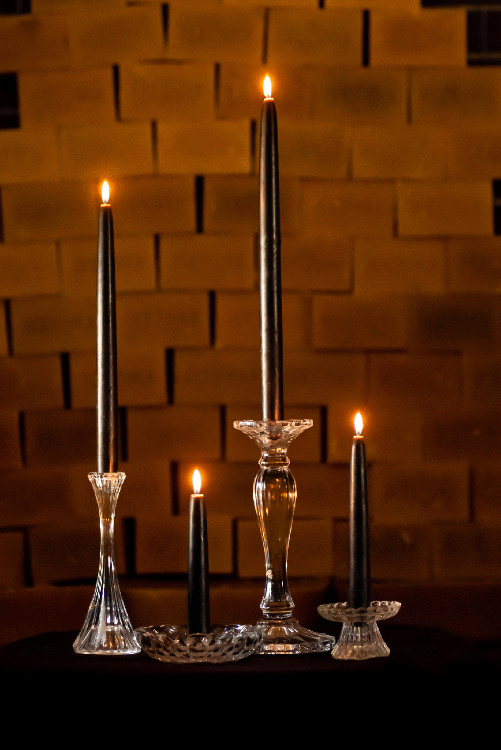 waxing-and-raining-beeswax-classic-candlesticks-black-burning